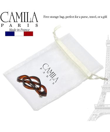 Camila Paris CP2425 French Tortoise Shell Hair Barrette for Women - Strong Hold Grip, Stylish No Slip Clip - Made in France - Buy Online on GoSupps.com