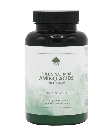 Full Spectrum Amino Acid Powder | BCAA | Vegan Free Form Amino Acids | 200g Powder | G&G Vitamins