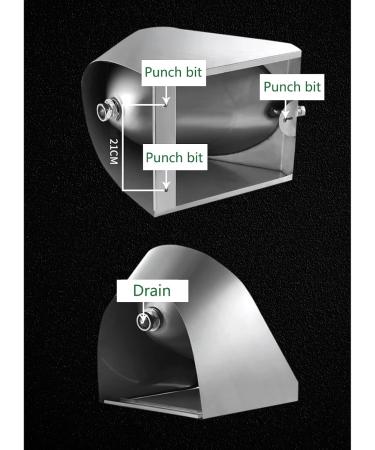 Wall-Mounted Stainless Steel Urinal Commercial High-Efficiency Induction Flushing Men's Urinal Bathroom Accessories Urinal with Infrared Automatic Flushing Valve Suitabl - Buy Online on GoSupps.com