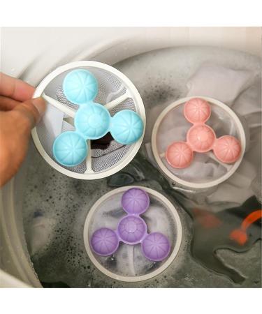 3pcs Floating Hair Filter Removal 2024 New Pile Collector Washing Machine Wool Device Reusable Washing Machine Hair Filter Cleaning Mesh Bag Pet Dog Cat Hair Removal Front Loading Washer Cleaners Blue One Size - Buy Online on GoSupps.com