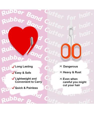 3pcs Rubber Band Cutter & 1000pcs Clear Hair Elastics Set - Pain-Free Ponytail Remover and Disposable Bands for Girls | B1jounie YA - Buy Online on GoSupps.com