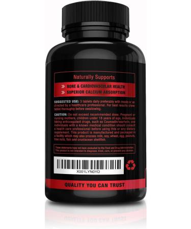 Revive Herbs Vitamin K2 D3 Cherry Flavored Chewable Tablets - Supports Bone & Cardiovascular Health - K2 mk7 225 mcg D3 6000 IU - Buy Online on GoSupps.com