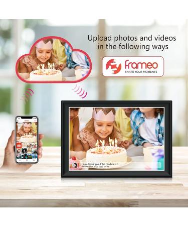 FRAMEO 10.5 Smart WiFi Digital Photo Frame with Touch Screen, Auto-Rotate, 32GB Storage - Share Moments Instantly via Frameo App | FHD IPS LCD Display - Buy Online on GoSupps.com