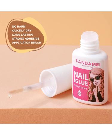 288PCS FANDAMEI Press on Nails: 12 Sets Medium Coffin Style False Ballerina Nails - 12 Solid Colors Glossy Tips for Women & Girls - DIY Nail Art with Nail Glue - Buy Online on GoSupps.com