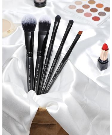 EIGSHOW 5-Piece Makeup Brush Set for Daily & Halloween Makeup - Jade Black - Buy Online on GoSupps.com