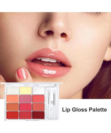 LIP GLOSS - Lip Tint Palette | Lip Shine Palette | 12 Lip Colors TINT TINT REMBLOSS HYDRATING Repstick Moisturizing Lip Color Palettes For Women Girls Soft And U - Buy Online on GoSupps.com
