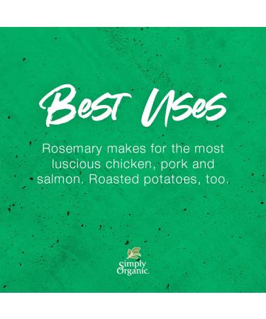 Simply Organic Rosemary 1.23 oz - Premium Culinary Herb for Flavorful Cooking - Buy Online on GoSupps.com