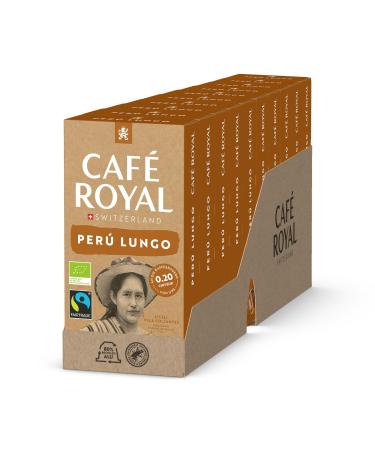 Caf Royal Caf Royal Bio Havelaar Peru Lungo 10 Capsules (R)* Compatible Capsules (Aluminium 5/10 Intensity) - Nespresso Capsules - Pack of 10