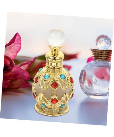 Beatifufu Essential Oil Bottle Glass Perfume Bottle Diamonds Embedded Bottle Essential Oil Container Refillable Glass Bottle Diamond Inlaid Perfume Holder Empty Perfume Container - Buy Online on GoSupps.com