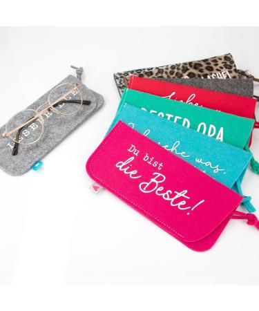 Depesche 11838-047 Light Blue Felt Glasses Case - Don't Forget Me! | Stylish & Unique International Shipping - Buy Online on GoSupps.com