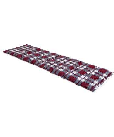 Buy Cherry Stone Pillow 75x20cm - Large 8-Chamber Heat & Grain Pillow (Flannel Check-Red) for Ultimate Comfort - International Shipping Available - Buy Online on GoSupps.com
