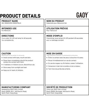 GAOY Gel Top Coat Base Coat and Cuticle Oil Set 3 Pcs 16ml Glossy No Wipe Combination for UV Light Cure Gel Nail Polish - Buy Online on GoSupps.com