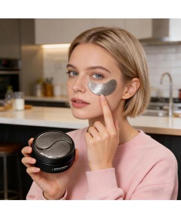 Hydrating Eye Mask 60 Firming Discs with Care Gel Concealer Solution and Under Eye Bags | Unisex Moisturizing Goose Foot Mitigation - Buy Online on GoSupps.com