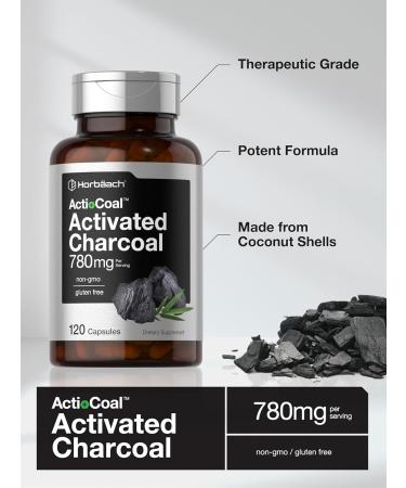 HorbÃ¤ach Acti-Coal Activated Charcoal 780mg - 120 Capsules - Buy Online on GoSupps.com