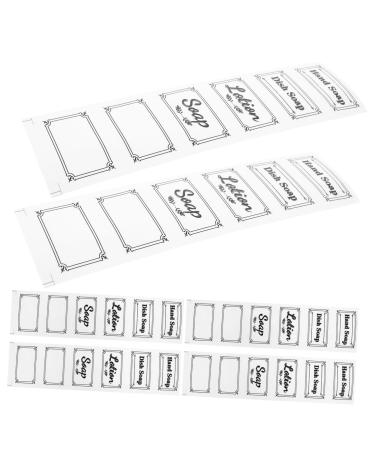 COHEALI 30 Pcs Shampoo Label Drinks Water Bottles Conditioner Travel Conditioner and Lotion Glass As Shownx5pcs 14X5.5CMx5pcs