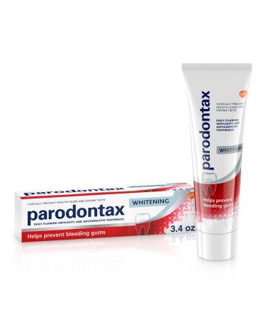 Parodontax Whitening Toothpaste for Bleeding Gums  Teeth Whitening and Gingivitis Treatment - 3.4 Ounces