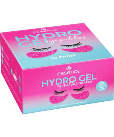 Essence Hydro Gel Eye Patches - 30 Pairs | Moisturizing & Nourishing Eye Care | Vegan Oil-Free Alcohol-Free | Pink - 3 Pack - Buy Online on GoSupps.com