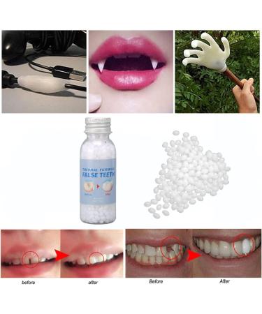 Brigtviee Temporary Dental Repair Beads Instant Tooth Adhesive for Missing Teeth & Veneers (60g) Fast International Shipping - Buy Online on GoSupps.com