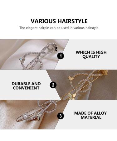 Lurrose 2pcs Rhinestone Music Hair Clips - Wedding & Party Hair Accessories for Photography & Birthday Celebrations - Buy Online on GoSupps.com