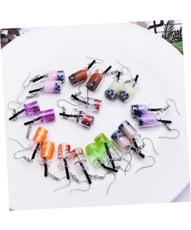 1 Pair Ear Dangle Funny Earbob Drop Earrings for Women Earings for Women Pendant Fruit Red Girl 4.5X0.8cm Purple - Buy Online on GoSupps.com