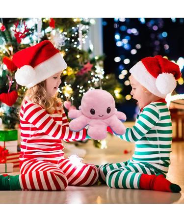 FASTEXX Octopus Reversible Plushies - Double-Sided Flip Mood Octopus Plush - Sweet Gift for Kids, Friends & Family - Pink/Blue - Buy Online on GoSupps.com