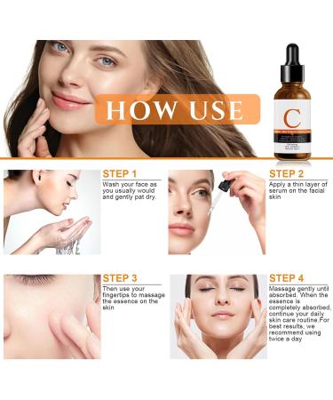 Vitamin C Serum for Face Dark Spot Correcting Glow Serum Anti Aging & Anti Wrinkle Serum Vitamin C Face Serum for Women Plump Hydrate & Brighten - Buy Online on GoSupps.com
