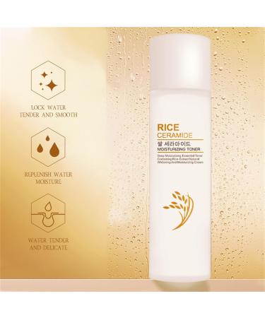 Mikabila (02)120ML Rice Toner for Face Skincare Rice Water Rice Pure Essential Toner Rice Essence Toner for Face Rice Water Toner Natural Rice Face Hydrating Toner Hydrating and Moisturizing - Buy Online on GoSupps.com
