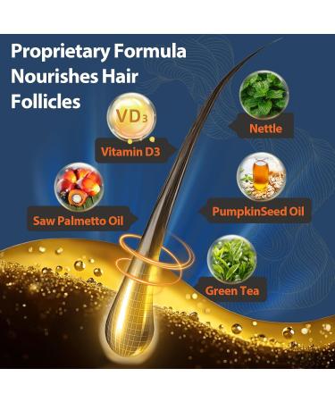 DHT Blocker for Men with Saw Palmetto & Biotin Hair Growth Formula in Liquid-Filled Capsules Hair Loss Supplements Hair Regrowth Vitamins Proprietary Herbal Blends - 90 Capsules 90 Count (Pack of 1) - Buy Online on GoSupps.com