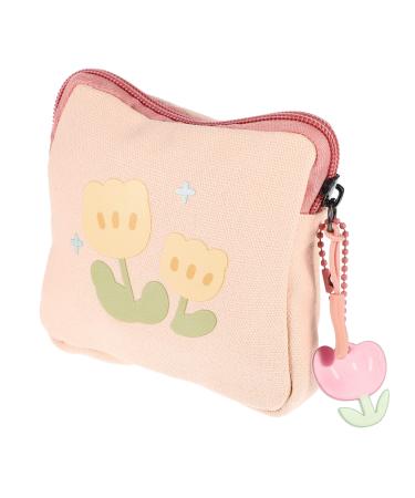 Gogogmy women's bandages Storage bag Small article container Students coin bag menstruation pillow bag bag bag flower pattern coin bag travel menstrual pillow bags