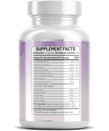 Kun Shafi Magnesium Complex with Magnesium Glycinate Malate, L-Threonate, Taurate, Orotate, Zinc,Aspartate, Copper Manganese & Vitamin D3 B6 Complex - 1Pack - Buy Online on GoSupps.com