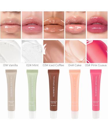 2PCS Summer Butter Lip Balm Hydrating & Moisturizing & Non-Greasy Long-lasting Nourishing Glossy Sheer Tinted Lip Balm with Natural Oils & Fruit Extracts Softens & Soothes Dry Lips (04# Cake) 2PCS (#4 Cake) - Buy Online on GoSupps.com