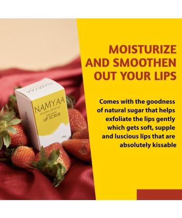Buy Organic Lip Scrub - Smooth & Soft Lips with Coconut & Natural Ingredients | 15g - Buy Online on GoSupps.com