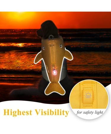 Vivaglory Dog Swimming Vest for Small & Medium Dogs - Adjustable Easy to Remove Yellow (L: 66-79 cm) - Buy Online on GoSupps.com