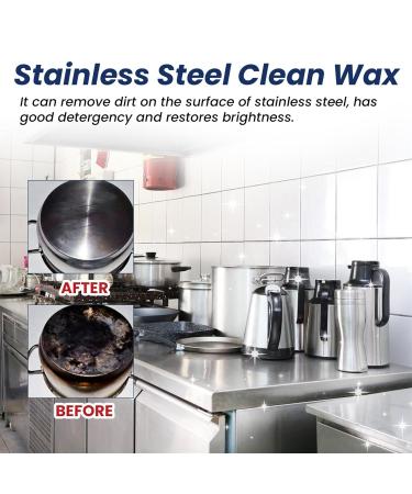 Magical Nano-Technology Stainless Steel Cleaning Paste Stainless Steel Cleaning Paste Stainless Steel Clean Wax Metal Polish Paste and Polish for Appliances (2) - Buy Online on GoSupps.com