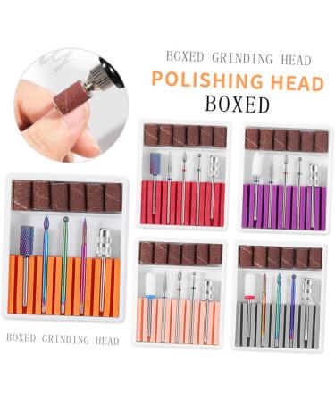 POPETPOP 1 Set Nail Drill Bits Nail Art Equipment Braiding Hair Supplies Dappen Dish for Acrylic Nails Tweezers Sheath Tiny Straw Hat Bunny Ear Pearl Clip Cuticle Drill Bit Manicure Tool 6.5x5.5cm Orange - Buy Online on GoSupps.com