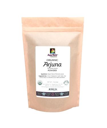 AyurBest Organics Arjuna Bark Powder 1 lb (454g) Terminalia arjuna