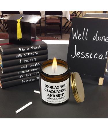 Funny Graduation Gift Candles - Gardenia Scented Party Decor for High School & College Grads | Perfect Gift for Him/Her & Best Friend - Buy Online on GoSupps.com