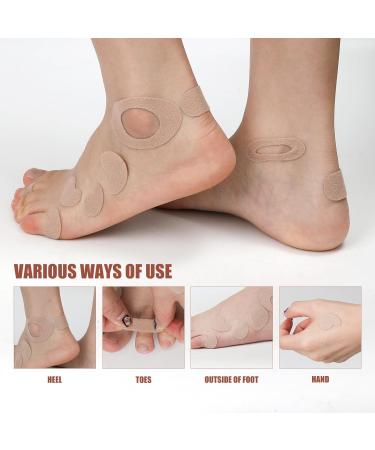 12 Sheets Moleskin Adhesive Pads for Feet Blister Prevention Pads for Feet Moleskin for Blisters and Feet Heels Flannel Adhesive Mole Skin Patch Bandages for Women Men - Buy Online on GoSupps.com