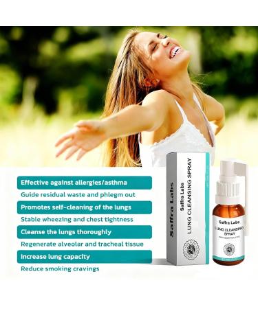 Saffra Labs Lung Cleansing Spray saffra labs lung spray Powerful Lung Support & Cleanse & Respiratory (2PCS) - Buy Online on GoSupps.com