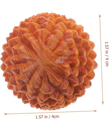 Beavorty 6 STK Wooden Massage Balls - Hand Exercise & Decompression Tools for Yoga & Gymnastics - Buy Online on GoSupps.com