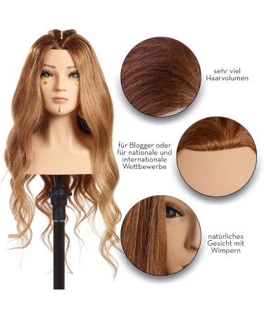 L'IMAGE Malin 50cm Medium Blonde Human Hair Wig with Eyelashes | International Shipping Available - Buy Online on GoSupps.com