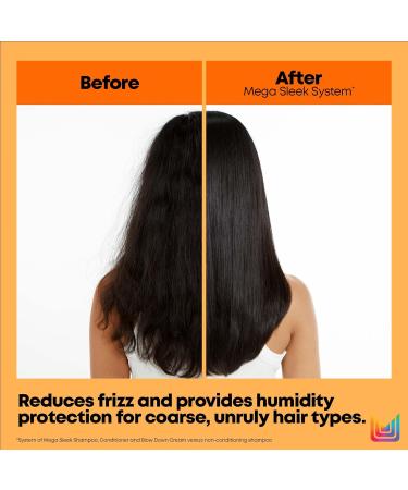 Matrix Mega Sleek Shampoo Conditioner & Miracle Creator Set - Controls Frizz, Nourishes with Shea Butter | For Dry Damaged Hair | Salon Routine - Buy Online on GoSupps.com