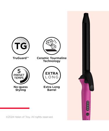 REVLON Easy Heat 1 Inch Precision Curling Iron - Pink | International Shipping Available - Buy Online on GoSupps.com