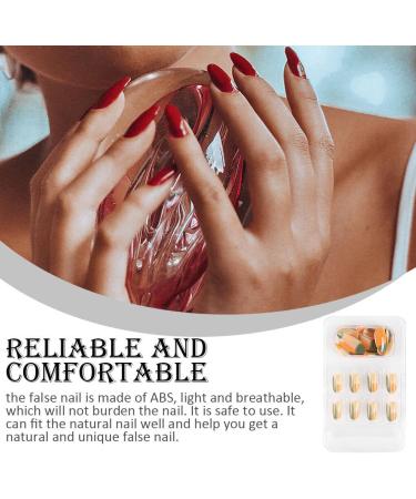 dijiusidy False Nail Fashionable Various Shapes Fingernail Full Coverage Strong Viscosity Adjustable Paster for Manicure Art 4 F741 4 1 count (Pack of 1) - Buy Online on GoSupps.com