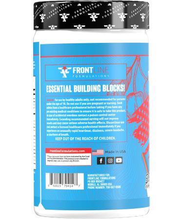 Amino Flood from Frontline Formulations - BCAA + EAA Recovery & Hydration Formula Muscle Support Electrolytes & Endurance Amino Acid Supplement for Intra & Post Workout Blue Cherry Slushie - Buy Online on GoSupps.com