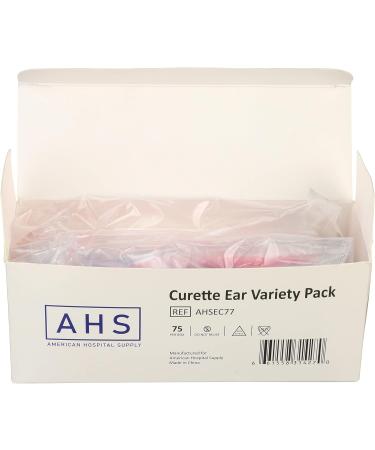 AHS American Hospital Supply Ear Curettes Variety Pack - 15 of Each Tip Style for Ear Wax Removal - Buy Online on GoSupps.com