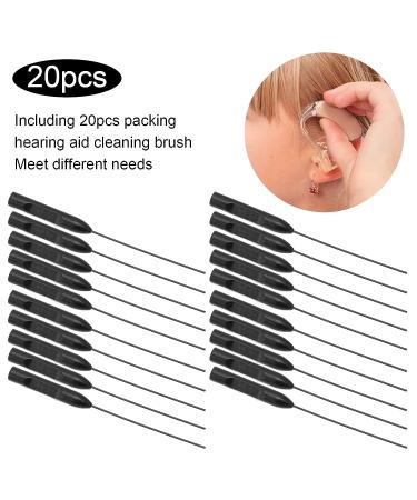 Hearing Aid Cleaning Kit - 20Pcs Plastic Tools for Sound Tubes, Vent & Wire Cleaning - Buy Online on GoSupps.com
