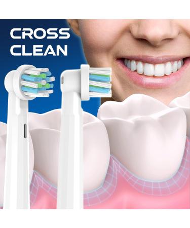 Replacement Brush Heads for Braun Oral-B | Compatible with Pro 1000 Smart 1500 Genius X - 6 Count Cross Clean Refills - Buy Online on GoSupps.com