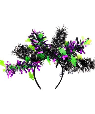 Fulenyi Halloween Headbands | Colorful Wool Strips Halloween Costume Headbands Halloween Accessories for Adults Halloween Headwear Favors Ghost Skeleton - Buy Online on GoSupps.com