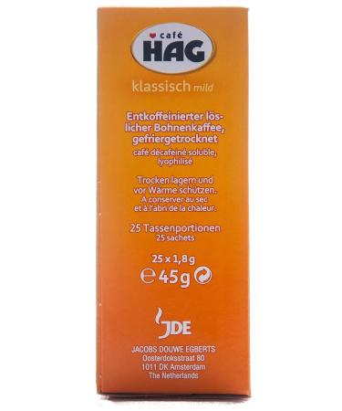 Kaffee Hag Cup Portions - 25x1.8g Pack | International Shipping Available - Buy Online on GoSupps.com